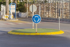 Im Kreisverkehr herrscht Halteverbot.