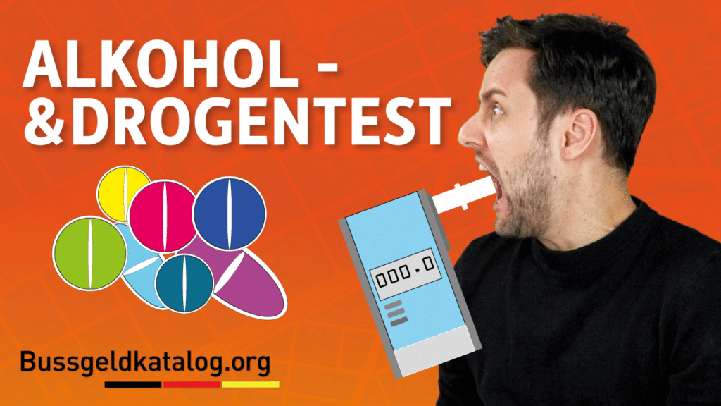 In diesem Video erfahren Sie, wie ein Alkohol- und Drogentest bei der Polizeikontrolle abläuft.