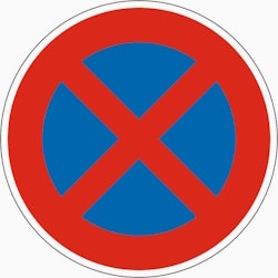 Verkehrsschild Nr. 283: absolutes Halteverbot