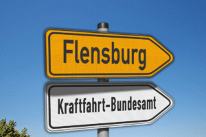Das KBA in Flensburg führt die Verkehrssünderkartei.
