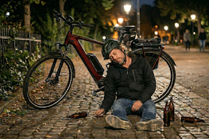 Wenn Sie die Promillegrenze auf dem E-Bike überschreiten, drohen Konsequenzen.