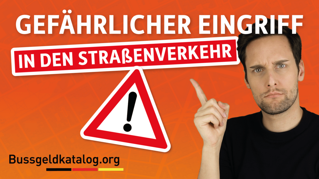 Wann ein gefährlicher Eingriff im Straßenverkehr vorliegt, fasst dieses Video zusammen.