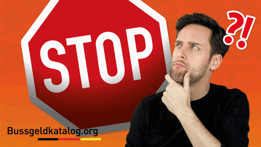 Was müssen Sie bei einem Stoppschild beachten?