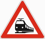 VZ 151: Achtung, Bahnübergang